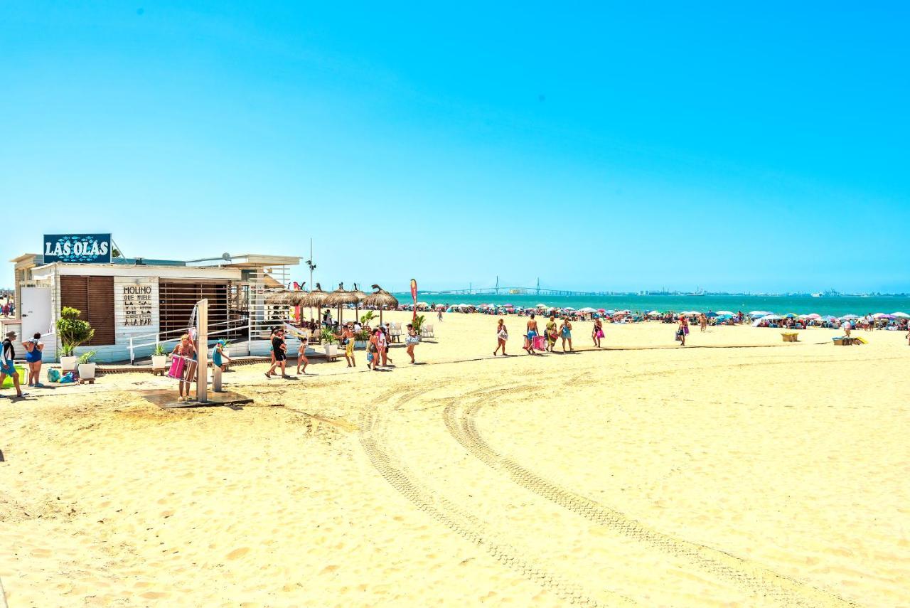 Ocean View Beach Apartment With Pool & Balconies El Puerto de Santa Maria Exterior foto